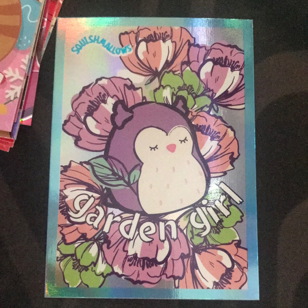 Squishmallows “Garden Girl” ‘Mallow Styles #13 Panini Holo Card
